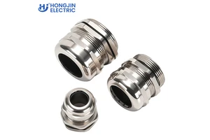 Industrial Heavy Duty Explosion Proof Strain Relief Metallic Wire Connector IP68 Nickel Plated Brass Cable Gland