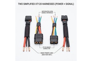 XT120 Connector Cable XT120 To XT120 10AWG Silicone Wire For Solar Panel Battery Charging Custom Length Available