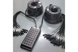 32-Channel XLR PVC Stage Box Snake Cable for Professional Audio Speaker Coaxial Bare Copper Microphone Cable (Model TW2-32)