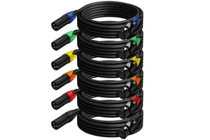 Zinc Alloy Shell Shielded Pure Copper XLR Male-to-Female Microphone Cable Professional-Grade Sound Card Audio Cable XK303