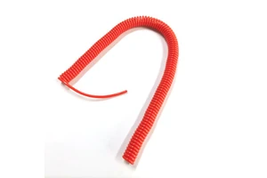 High Elasticity 4 Core 4x24awg Spiral Coiled Cable Spring Cable Stranded Orange Spiral Cable Electrical Wire for Telescopic