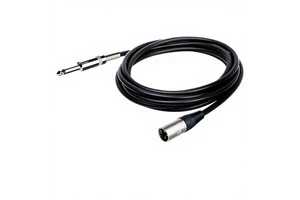 MC004NK 6.35mm TS to XLR Male Cable Professional Microphone Instrument Audio Cable for Studio Recording Stage Live Performance