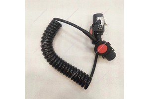 ABS Heavy-duty Truck 7-core Trailer Extension Cable Wire, Power Spiral Cable with Plug
