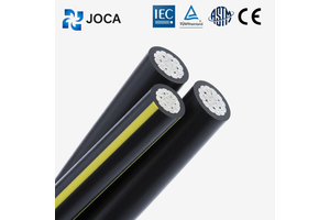 JOCA ABC Cable XLPE Insulated 0.6/1kV Aluminum Aerial Bundled Cable For Industrial Overhead Power Lines IP65 Rated Low Voltage