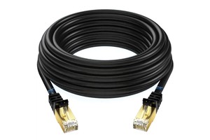 Cat8 Ethernet Cable STP Shielded PVC Jacket Heavy Duty High Speed Internet Network Cable 22/23/24AWG CE/ROHS Certified