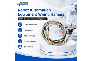 Custom Robotics Industrial Automation Machinery Shielded Cable Heavy Duty Connector Wiring Harness OEM