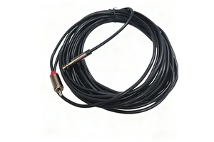 High Quality Black PVC Jacket 3.5mm to RCA Mono Cable