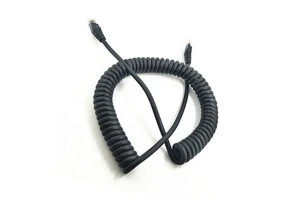 OEM Cat5e Cat6 cat 7 UTP RJ45 Spiral Coiled Wire Cable Patch Network LAN Cord Cable