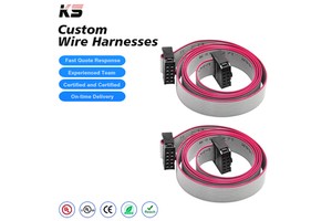 Custom IDC Cable 2.54 MM IDC Flat Ribbon Cable 10PIN Pure Copper Custom Wiring Harnesses
