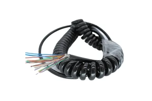 High Flexibility Black Electronic Handwheel Spring Wire Spiral Cable