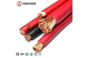 Single Core 16 25 35 50 70 95mm2 Stranded Pure Copper Rubber Welding Cable Extra Flexible Battery Electrical Wires