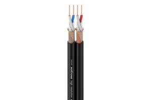 ROXTONE AC020 PVC Insulated Flat Audio Cable-26AWG-2 X 2 X 0.14 Copper Spiral Shielding 90% Shielding Factor-PE 1.2mm Conductor