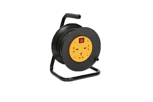 Hot Sale 50m Electric Socket Hand-Hold Reel Cable Drum Good Quality Industry Use Cable 4 Outlets 250V 16A AC Male