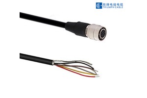 OEM Industrial Camera I/O Trigger Cable Connector Cable 6/10 Pins Moulded Plug Leads (PVC/PUR) Robotic Sensor Connector Cable