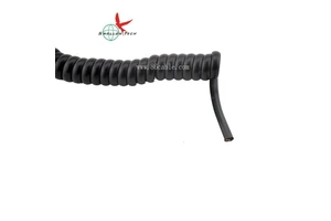 Customized Spiral Coidel Cables Tractor Trailer Cable Truck 7 Core Spring Spiral Coiled Electric Cable for Tractor & Trailer
