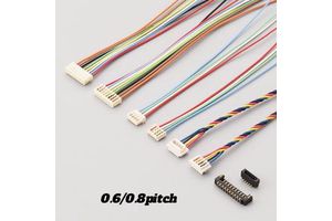Custom High Quality 2-6 Pin Copper Core IP66 12V PTFE/PBT Wiring Harness JST XH/SH/ZH/Molex Connectors 1.0-2.5 Pitch Board