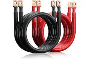 Battery Cable 2AWG 4AWG 6AWG Battery Power Inverter Cables Oxygen Free Copper Battery Cable for Car Marine Solar RV Motorcycle