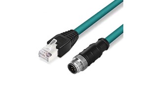 M12 Connector 4-Pin 8-Pin to RJ45 Male LAN Ethernet Industrial Camera Communication Cables