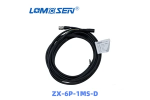 Lomosen ZX-6P-1MS-D 6Pin P7 Options Sollars I/O DC 30VDC Power Cable Metal Core PVC Coating 5.0mm Diameter-Multiple Length Cable