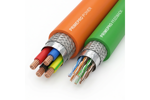 PRIMEPRO High-Flex Servo Motor Cable Set Power & Feedback Encoder Cable Double Shielded for Siemens/Fanuc/Mitsubishi Systems