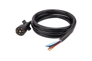 Customized 7-Prong Trailer Plug Cable Assembly Heavy Duty Extension Trainer Cord Harness for RV Autone Truck Trainer Campers