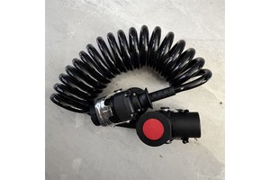 HIgh Quality Spiral Electrical Cord Truck Trailer ABS/ EBS Coiled Power Cable With 7Pin Plugs