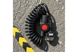 High Quality Black Flex 7 Pin Truck Trailer Spiral Cable Truck Parts for Semi-trailer Power Line