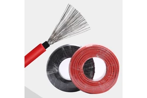 Solar DC Cable 10mm Leader Red&Black Solar Wire TUV/CE Approved for Remote Area Installations&Small Commercial PV Plant&Home Use