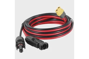 Power Solar to XT60 Charge Extension Cable IP67 Waterproof 12AWG Solar Connector to XT60 Adapter Cable Premium Solar Panel