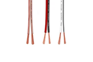 STAGE AUDIO POWER SPEAKER CABLE 10-20 AWG 2 CORE OFC AUDIO SPEAKER WIRE 2 CORE OFC CONDUCTOR SPEAKER CABLE 10/12/14/16/18/20 AWG