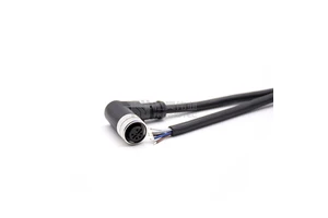 M12 4pin Female Connector 2m Cable for I/O M5 M8 M12 M16 M23 Connector Waterproof Cable