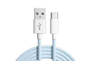 High-Speed 480Mbps Data Transfer 1m USB-C Braided Jacket Fast Charging Cable with Pure Copper for Phones Tablets Computer Camera
