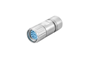 M23 Power Waterproof Female Signal PoweMotor Servo Straight M23 Field Wirable Connector for Factory Automation