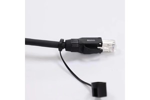 Flexible Industrial Ethernet Cable RJ45 Cat-6a Twisted Pair Shielding with Nickel-plated Shielded Copper Crystal Head