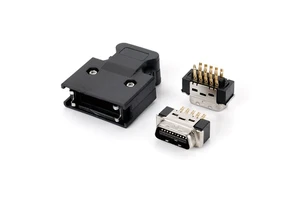 MDR Connector 20Pin Male SCSI 20 Pin Industrial Servo System Wiring Connector