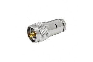 High-Performance UHF PL259 Male Clamp Connector For HYPERFLEX/AIRBORNE LMR300 5D-FB VHF Radio Cable