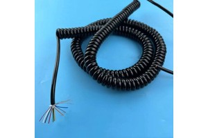 Factory Direct Luobaide RVV Copper Solid Seven Core PVC Spiral Power Cable for Truck Trailer and Underground Monitoring System