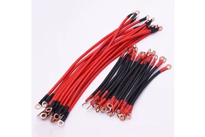 Battery Connection Cable 1-4sq With Cap Flame Retardant Pure Copper Motorcycle Battery Connecting Cable