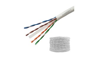 CHANGBAO Cat6 UTP Engineering Cable - 23AWG 4P 305m/1000ft White Color Bulk LAN Ethernet Cable 23AWG 4P 305m/1000ft for Projects