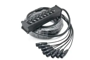 Joinaudio Professional Balanced 8 Channel Stage Box 3 Pin XLR DMX Extension Cable Multicore Snake Cable 25feet 40feet(JFAB8)