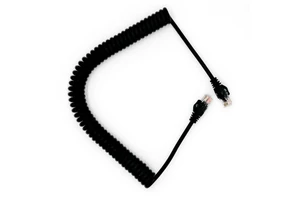 Cat5e UTP Coiled Patch Cable TPU Spiral Cable Network Retractable Coil 8P8C RJ45 Plug Patch Cable