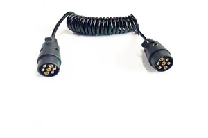 7pin Spiral Coiled Wire Outdoor Waterproof Auto Truck Trailer Spiral Cable for Cars Spiral Car Cable