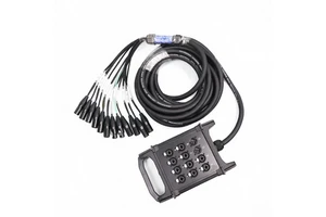 ODM 12-Channel Multi-Core Shielded Hi-Fi XLR Male/Female Dual-Use Mobile Junction Box Stage Signal Cables Studio Audio Cables