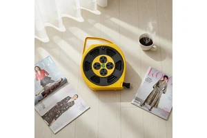 Wholesale Mini Power Cable Reel Retractable Cable 10M to 20M 4 Universal Outlets Portable Cable Reel Easy to Operate Home Use