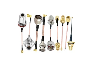 Customized SMA BNC TNC UHF N Type Wifi Antenna Jumper Extension Feeder RG174 RG316 RG58 RG400 RF Coaxial Cable Assembly