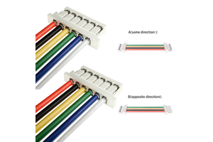 Custom JST Cable Assembly Molex JST SH 1.0mm Pitch 6pin Tinned Copper Electrical Wire Harness Custom Cable Assembly