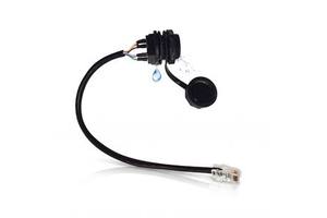 SFTP IP67 Waterproof CAT6 RJ45 Ethernet Cable PoE Gigabit Panel Mount Patch Cord for Outdoor CCTV Security IP Camera
