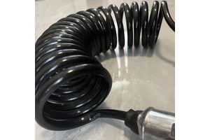 7 Conductor 12 FT Trailer Extension Cable Spiral Power Cord Cold Resistance