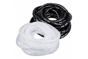 Flexible PE Spiral Wrapping Bands 10mm Cable Management Sleeve Wire Organizer Tube Electric Harness Industrial Protect Cables