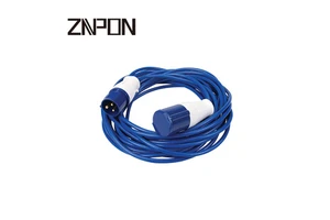 IP44 Industrial and Outdoor Use 3 Pin Coiled Extension Spiral Cord 220v Extension Cord